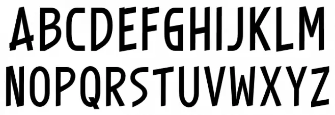 SALAMANDER Schriftart Groß