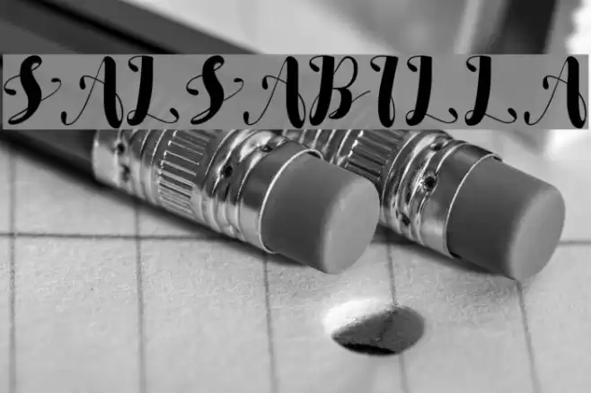SALSABILLA Font examples