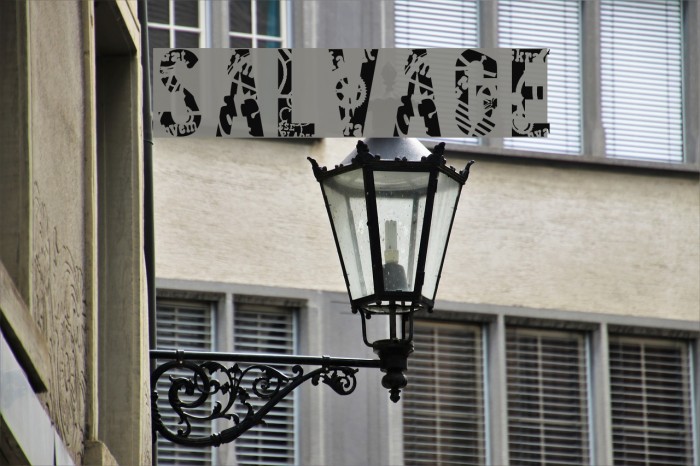 SALVAGE Font examples