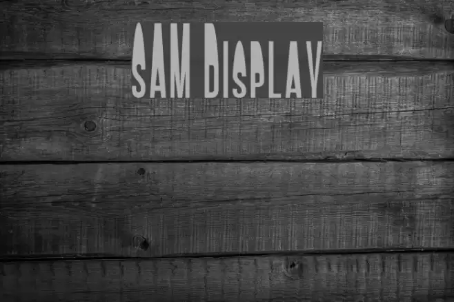 SAM Display Font examples