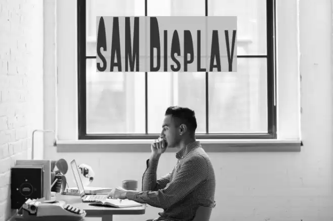 SAM Display Font examples