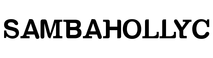 SAMBAHOLLYC  フリーフォントのダウンロード