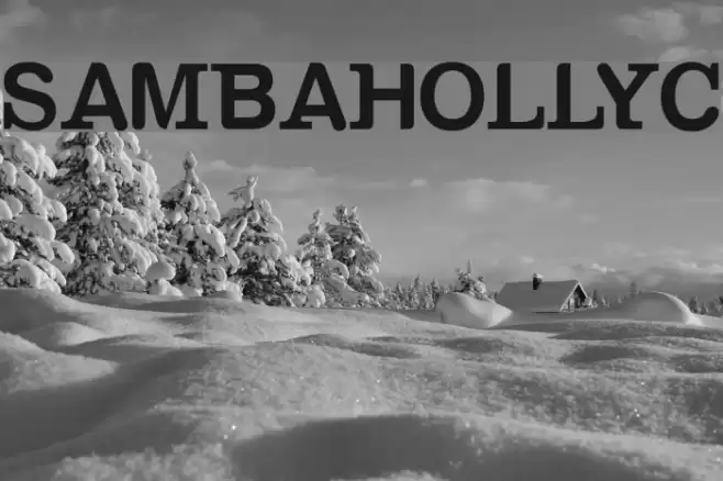 SAMBAHOLLYC Font examples