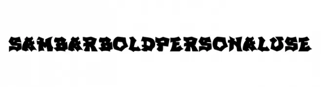 SAMBAR BOLD PERSONAL USE  Fuentes Gratis Descargar