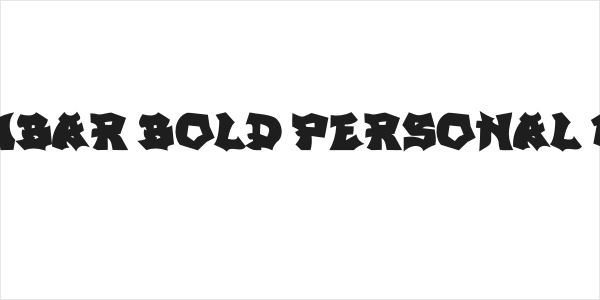 SAMBAR BOLD PERSONAL USE Logo