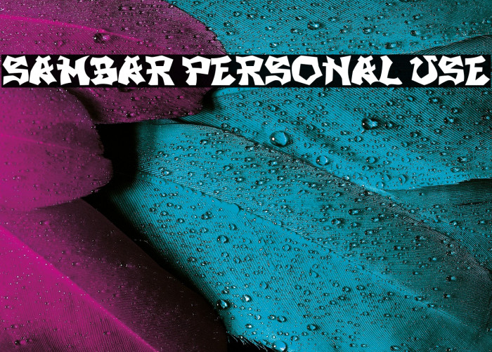 SAMBAR PERSONAL USE Example 1