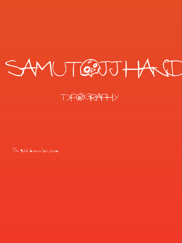 SAMUTOJJ handwrite massive skull Poster