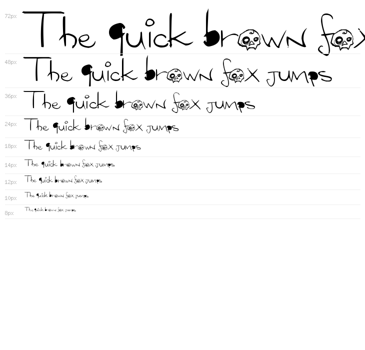 SAMUTOJJ handwrite massive skull Waterfall