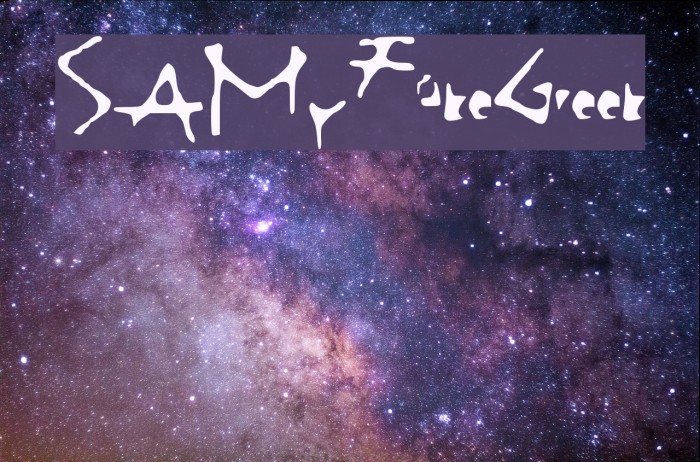 SAMyFakeGreek फ़ॉन्ट examples