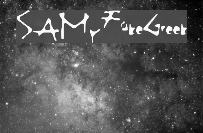 SAMyFakeGreek Font examples