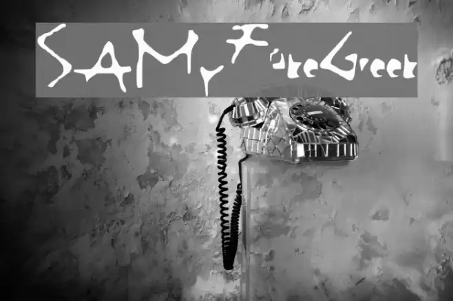 SAMyFakeGreek Font examples