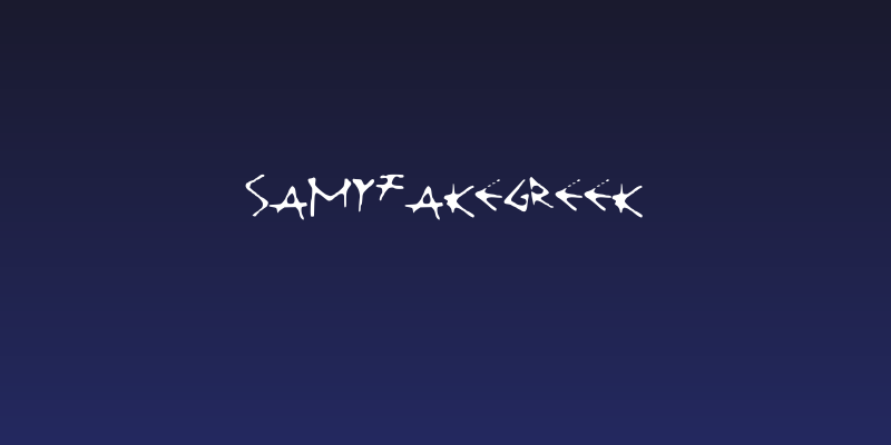 SAMyFakeGreek Social Header