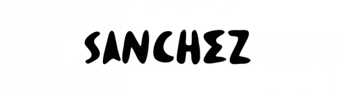 SANCHEZ  Frei Schriftart Herunterladen