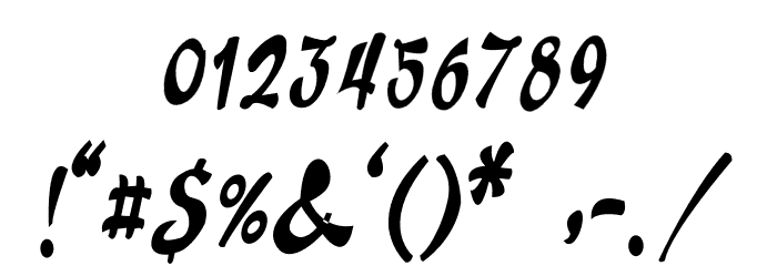 SANDBOX Font OTHER CHARS
