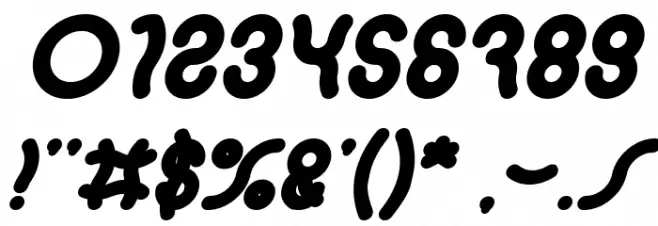 SANDRA Bold Italic Font OTHER CHARS