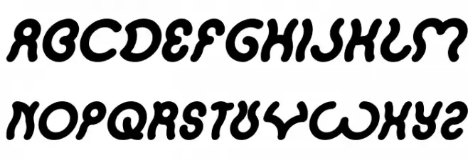 SANDRA Bold Italic Font UPPERCASE
