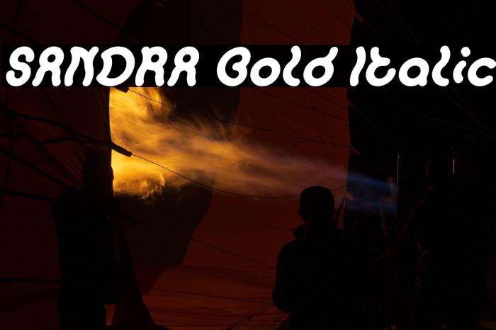 SANDRA Bold Italic Example 1