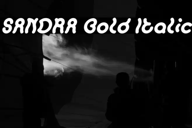 SANDRA Bold Italic Font examples
