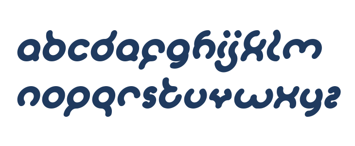 SANDRA Bold Italic Lowercase