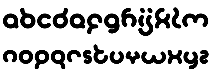 SANDRA Bold Font LOWERCASE