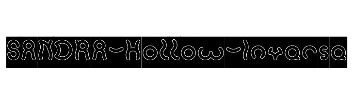 SANDRA-Hollow-Inverse  Скачать бесплатные шрифты
