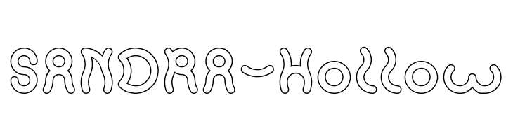 SANDRA-Hollow  font caratteri gratis