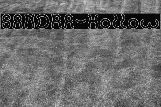 SANDRA-Hollow Font examples