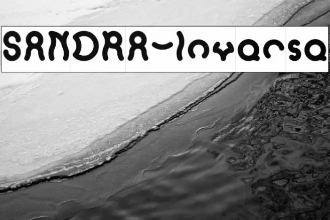 SANDRA-Inverse Font examples