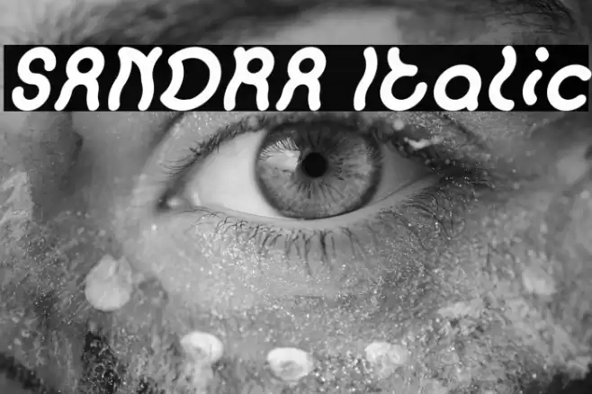 SANDRA Italic Font examples
