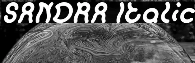 SANDRA Italic Font examples