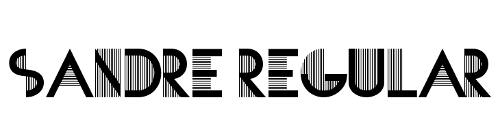 SANDRE-Regular  Descarca Fonturi Gratis