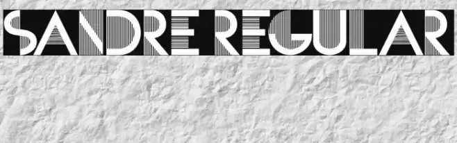 SANDRE Regular Font examples