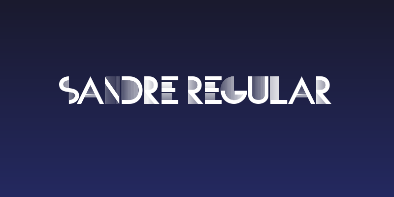SANDRE Regular Social Header