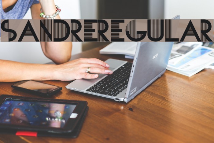 SANDRE-Regular Font examples