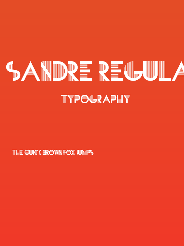 SANDRE-Regular Poster