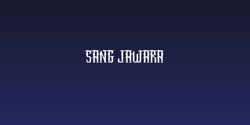 SANG JAWARA Social Header