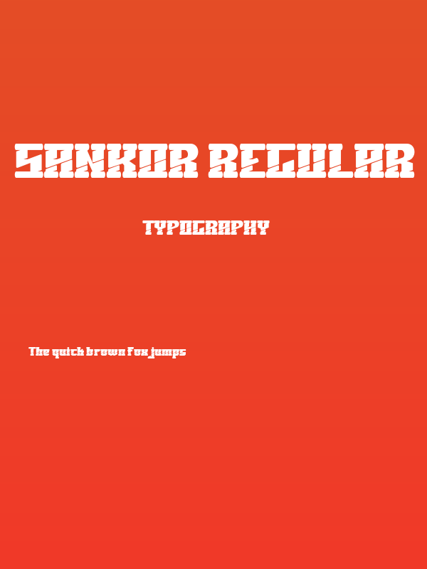 SANKOR Regular Poster