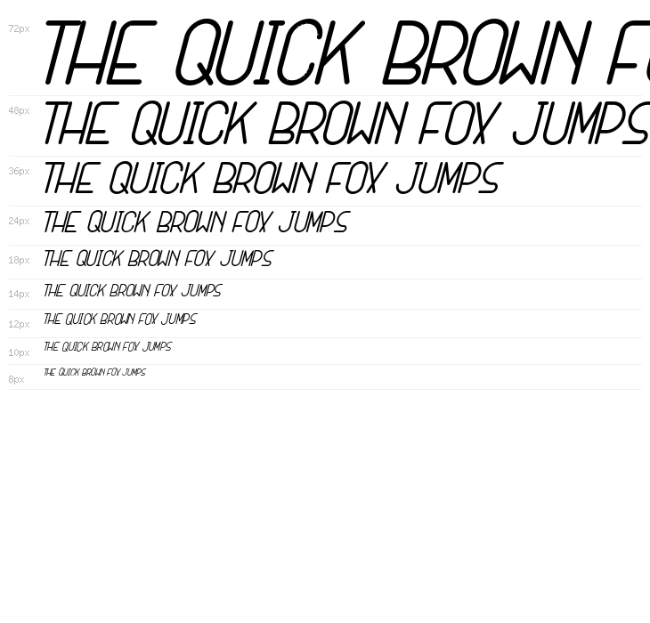 SANSI Bold Italic Waterfall