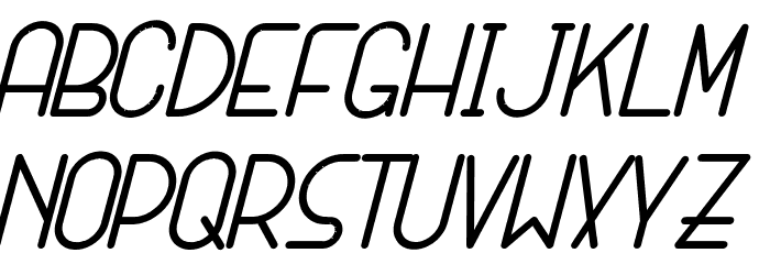 SANSI Bold Italic Font LOWERCASE