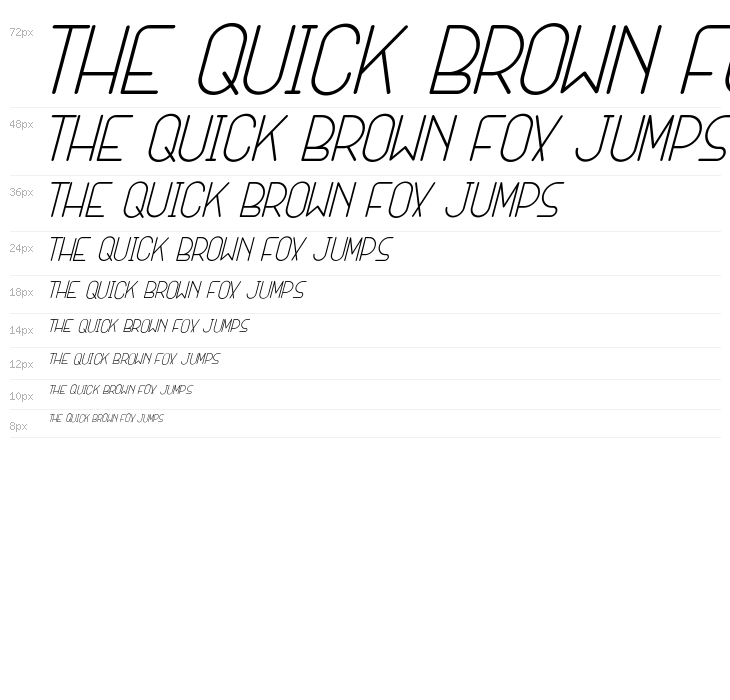 SANSI Italic Waterfall