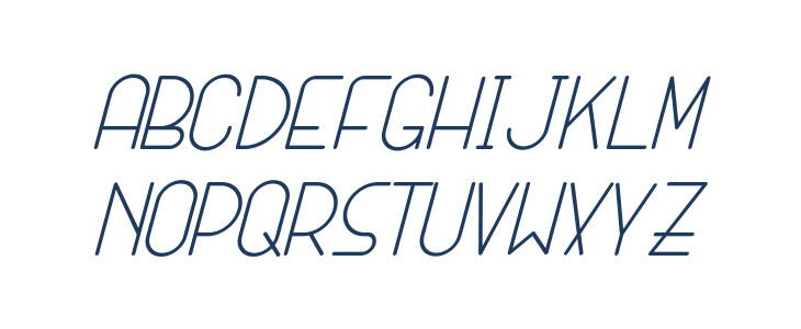 SANSI Italic Lowercase