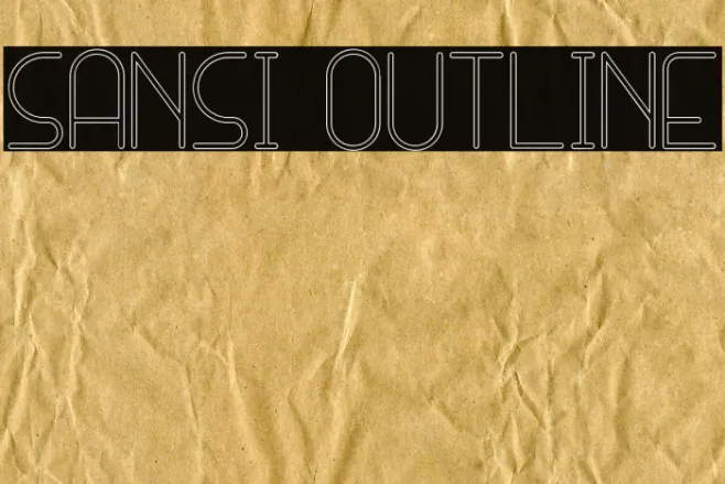 SANSI Outline Example 3