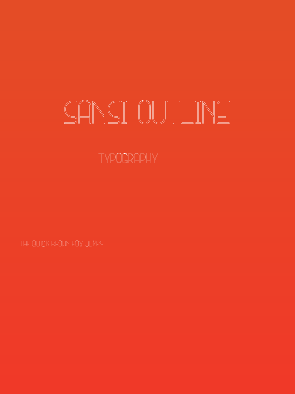 SANSI Outline Poster