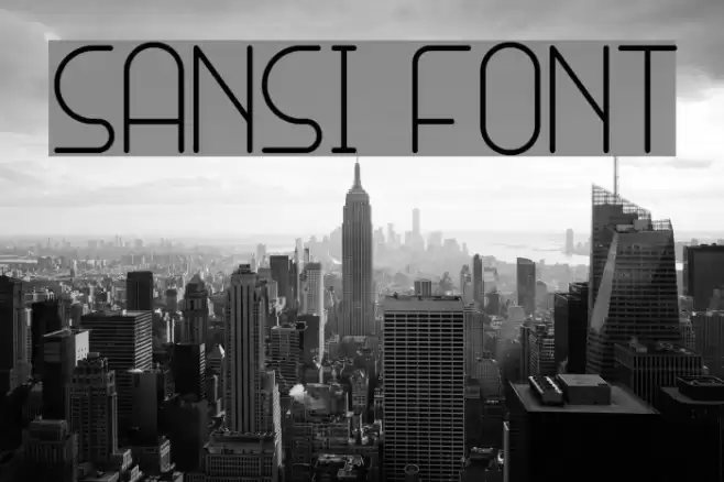 SANSI Font examples