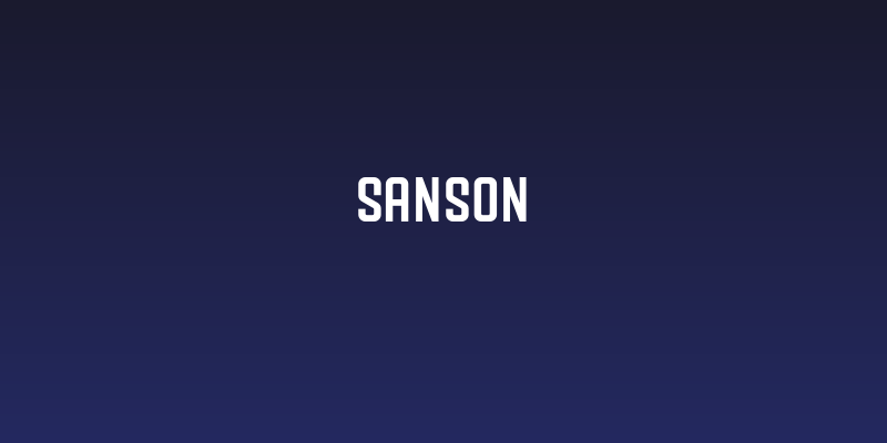 SANSON Social Header