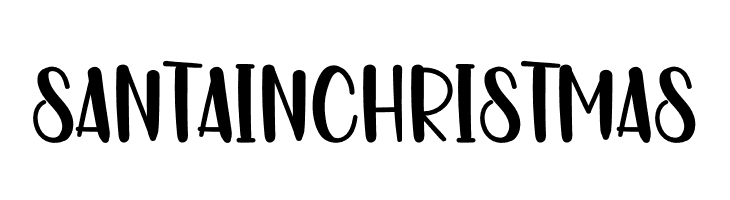 SANTA IN CHRISTMAS  Frei Schriftart Herunterladen