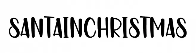 SANTA IN CHRISTMAS  Free Fonts Download