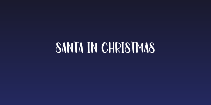 SANTA IN CHRISTMAS Social Header