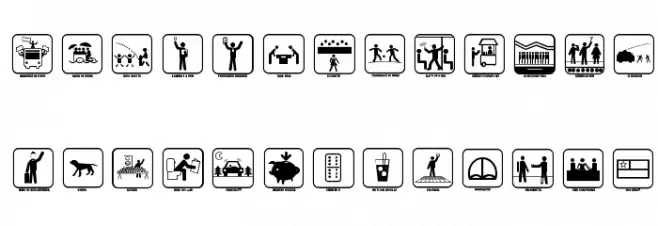 SANTIAGO ICONO 字体 大写