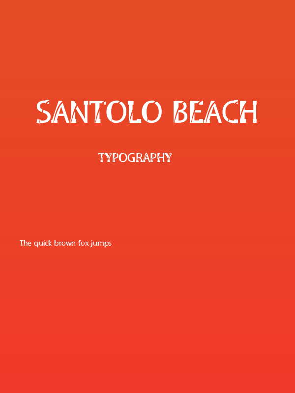 SANTOLO BEACH Poster